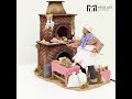 Video: Fornaio in terracotta in movimento 25 cm