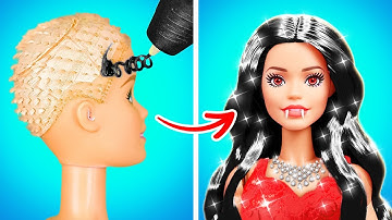 💖MÀN BIẾN HÌNH TỪ BARBIE THÀNH MA CÀ RỒNG🧛‍♀️Đồ Thủ Công Dễ Thương Và Nhỏ Xíu Trong Tù 123 GO!