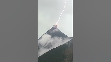 Thumbnail of Lightning Strikes Erupting Volcano || ViralHog