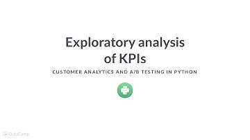 Python Tutorial : Exploratory analysis of KPIs