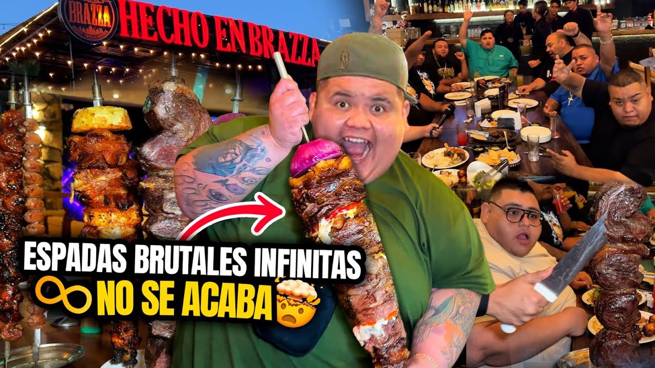 Invadimos el BUFFET de ESPADAS GIGANTES ¡NO TIENE LÍMITE!! 🍖🔥