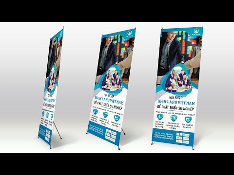 Hướng dẫn thiết kế Standee Tuyển dụng bằng illustrator CC2018 | Hải Thanh Design