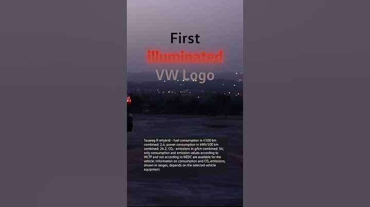 The new Touareg: first illuminated VW logo ⚡💡