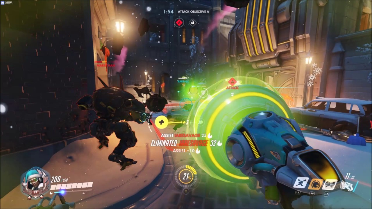 JINGLE ALL THE WAY! Overwatch - Winter King's Row with Lucio