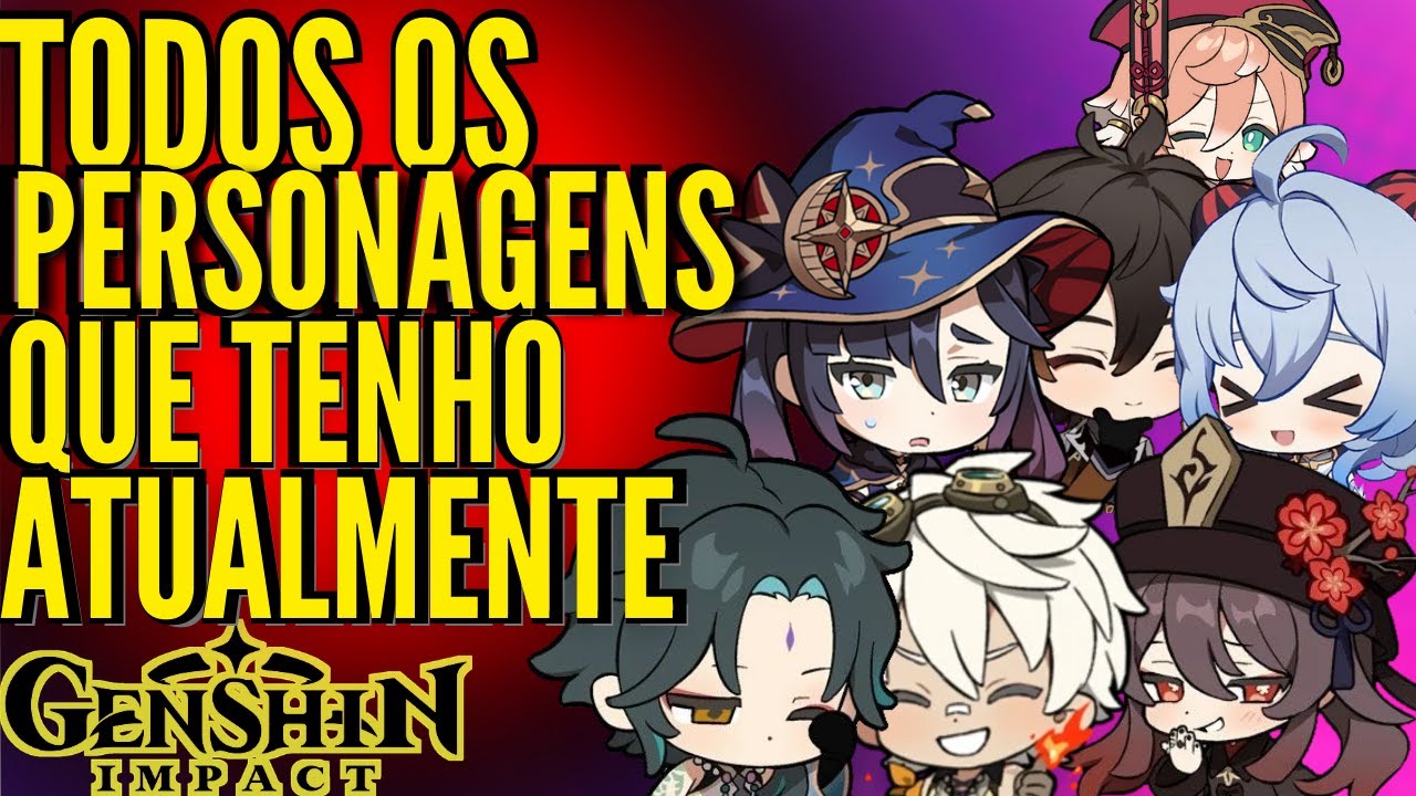 Meus personagens Genshin Impact