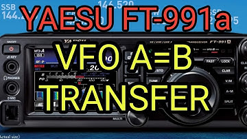 YAESU FT-991a VFO A/B Display & Transfer