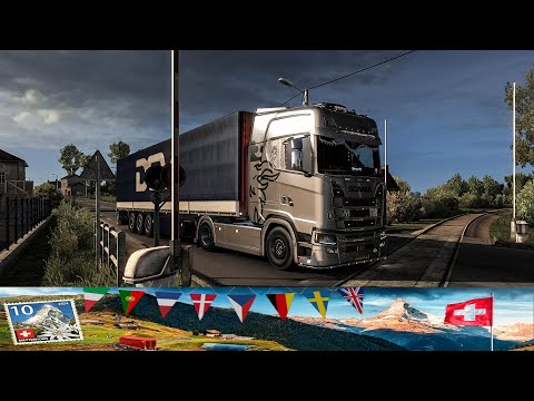 Видео: Euro ● Truck ● Simulator ● 2 ● Событие "Торговые связи - Швейцария"