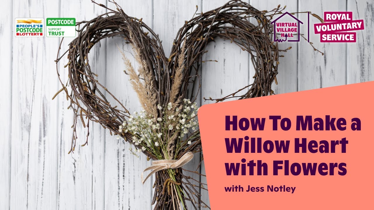 トップス Willow heart charm tops ivoly How to Make a Willow Heart with Flowers with Jessica Notley - YouTube
