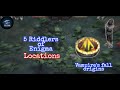 Vampire's fall: origins - 5 Riddlers of enigma locations