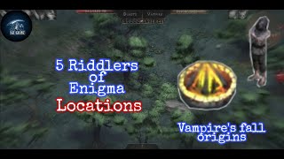 Vampire's fall: origins - 5 Riddlers of enigma locations
