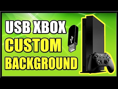 Use a USB Device to GET a CUSTOM background on XBOX ONE (Easy Method!)