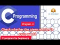 c program to check the number is even or odd