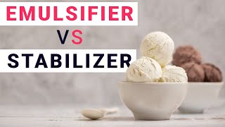 Emulsifier vs Stabilizer | Difference between Icecream stabilizer and emulsifier screenshot 5