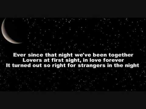 Strangers in the Night · Frank Sinatra  Frank sinatra lyrics, Great song  lyrics, Frank sinatra songs