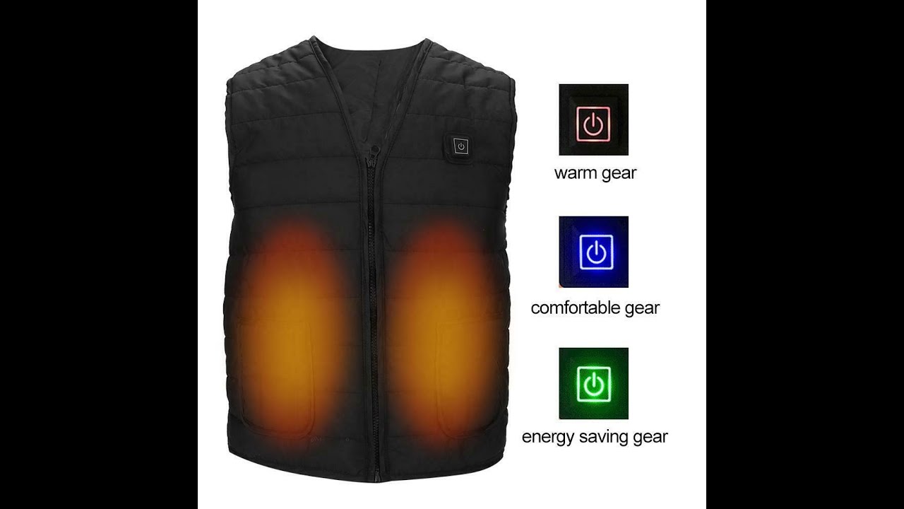 JanTeel Cold Winter Weather Three-Gear Temperature Control Electric Heating Vest
