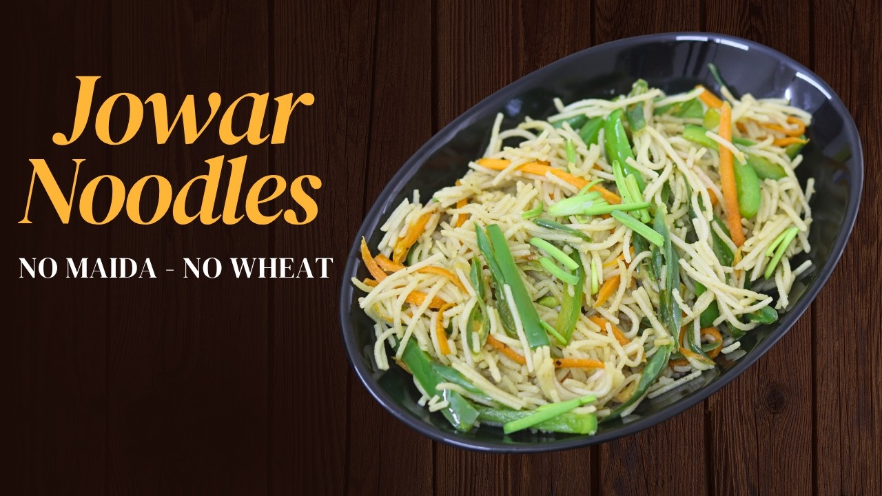 Jowar Noodles Recipe - Millet Noodles - No Maida - No Wheat - Gluten Free Veg Noodles