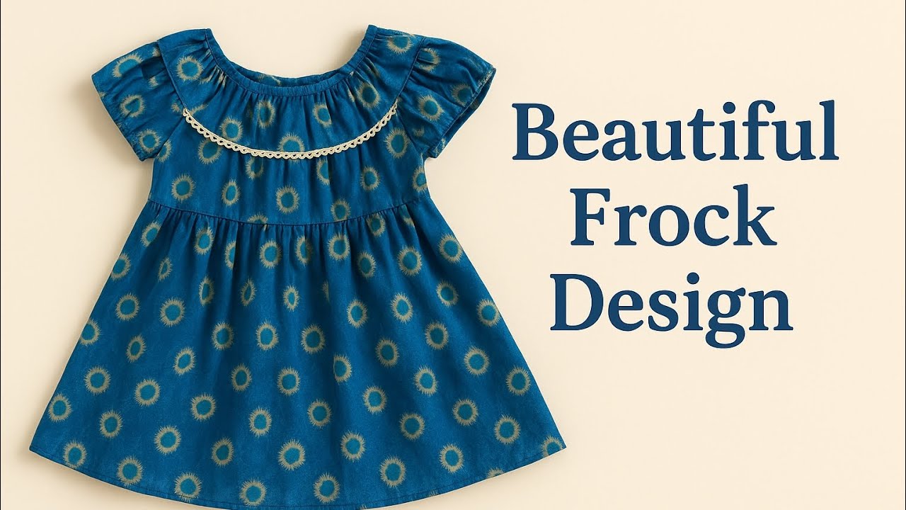 Beautiful frock cutting full tutorial 