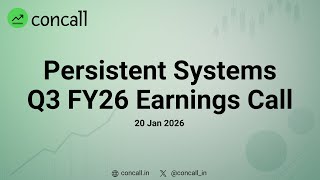 Persistent Systems Q3 FY26 Earnings Conference Call | Concall.in