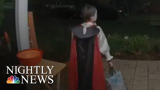 Trick Or Treat: Boy Gives Up Own Candy When He Comes Across Empty Halloween Bowl | NBC Nightly News