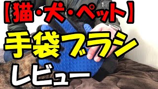 【猫・犬・ペット全般】手袋型ブラシのレビュー。使ってみたら驚愕の便利さだった！！【ブラッシング】【かわいい】