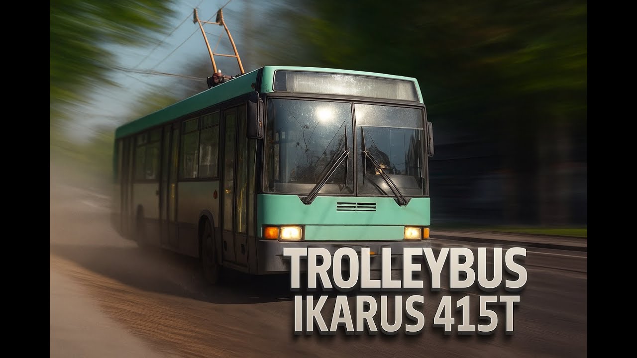 The Last Survivors Ikarus 415T Trolleybus in Bucharest – A Moving Piece of History