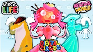 Digital Circus/CANDY PRINCESS & DAMA FANTASMA & GUMMYCROC| toca Life world vs avatar world