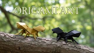 折り紙のアリができるまで Origami Ant (Katsuhisa Yamada) оригами