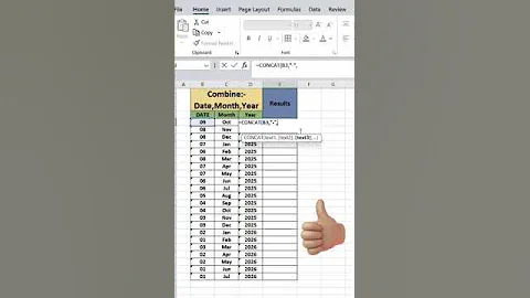 How to Combine Date Month Year in Excel #Excel || @rameshbarlavlogs