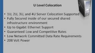 Ashburn Data Center Colocation -- 1U & Full Cabinets