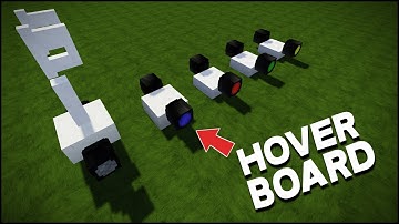 Minecraft: How To Make a Hoverboard/Segway