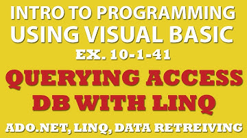 10-1-41 Visual Basic: Querying Movies Database with MS Access and Linq