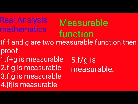 Real Analysis -Measurable