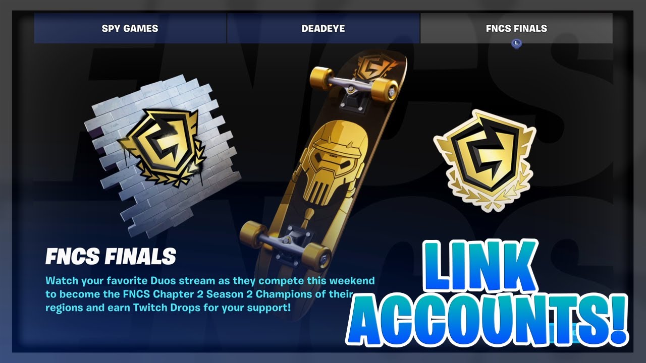 How To Get Fncs Rewards And Link Your Twitch And Epic Account In Fortnite Free Rewards Youtube