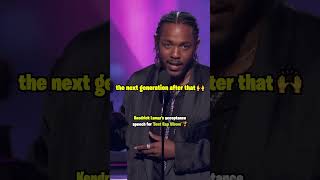 Kendrick Lamar's Acceptance Speech For Best Rap Album