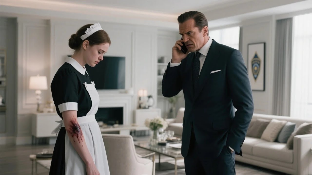 Millionär Sieht Blaue Flecken Bei Putzfrau – Ruft Polizei, Als Er Die Wahrheit Erfährt!