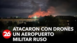 El ejército ruso repelió el ataque con aviones no tripulados al aeropuerto de Pskov | #26Global screenshot 4