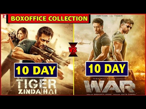 TZH VS WAR 10 Day Collection, War Movie Boxoffice Collection Vs Tiger Zinda Hai, Salman Vs Hrithik