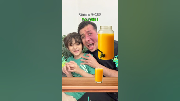 تحدى عصير البرتقال مع تيتو 🍊😅🔥