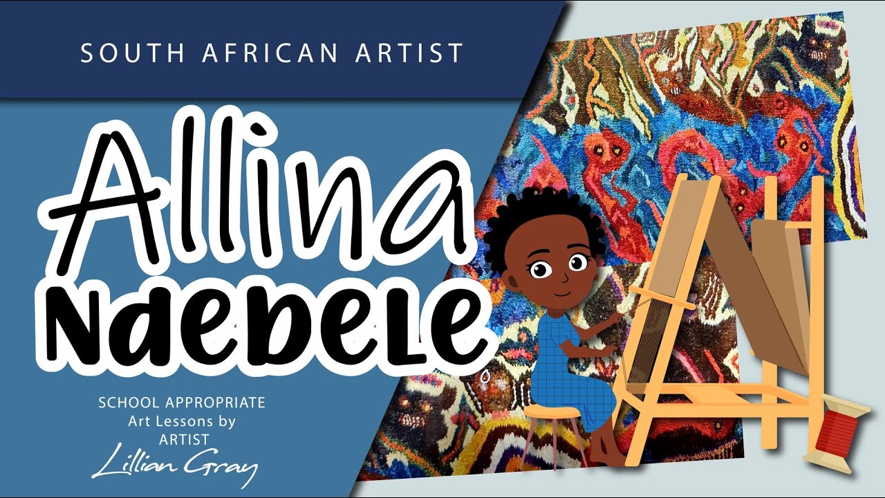 Weaver Allina Ndebele who trained at The Rorke's Drift Art and Craft