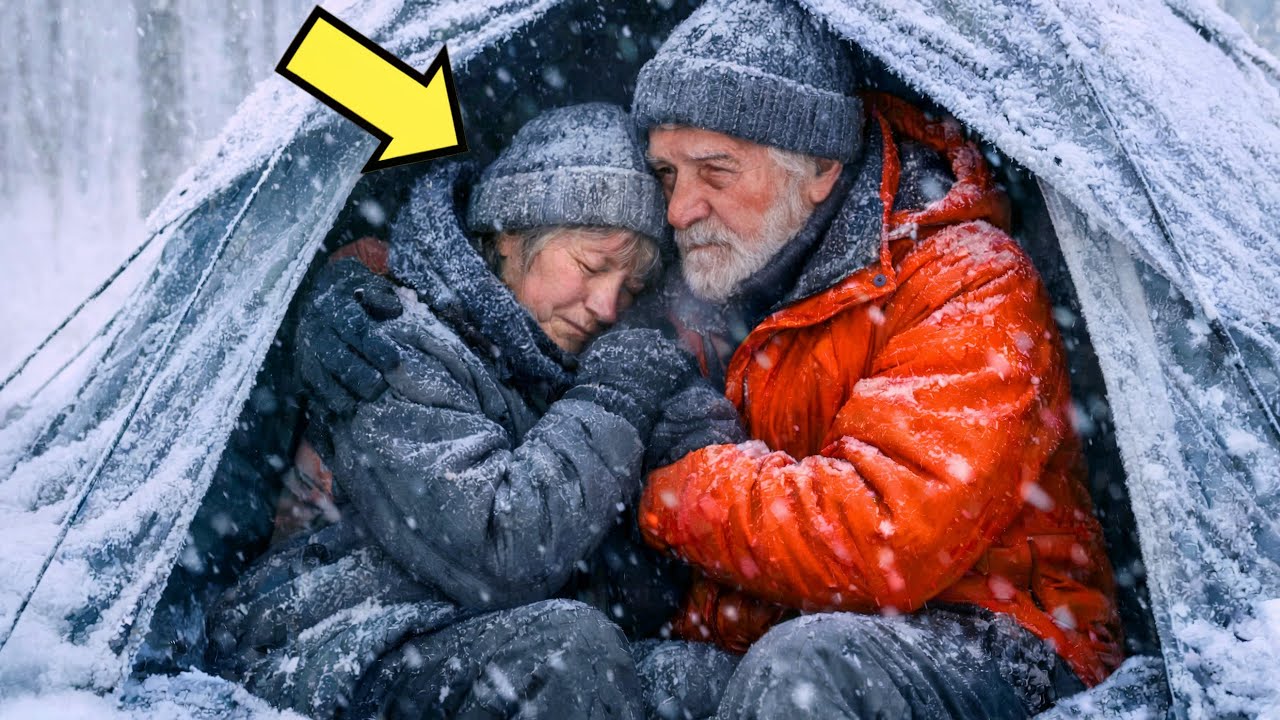 ABANDONNÉS PAR LEURS ENFANTS… UN COUPLE ÂGÉ A AFFRONTÉ LA TEMPÊTE AVEC UNE VIEILLE TENTE