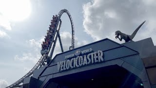 Riding VelociCoaster For The First Time!