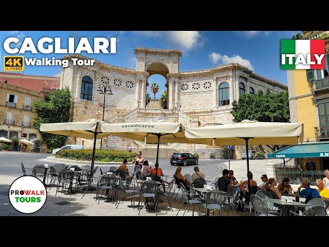 Cagliari, Sardinia Walking Tour - 4K - with Captions [Prowalk Tours]