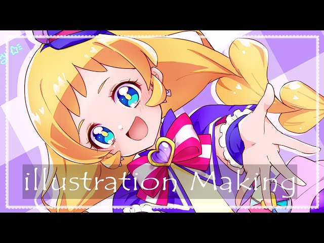 【#描いてみた】#わんだふるぷりきゅあ #キュアフレンディ #illustration 　#イラストメイキング #イラスト #shorts