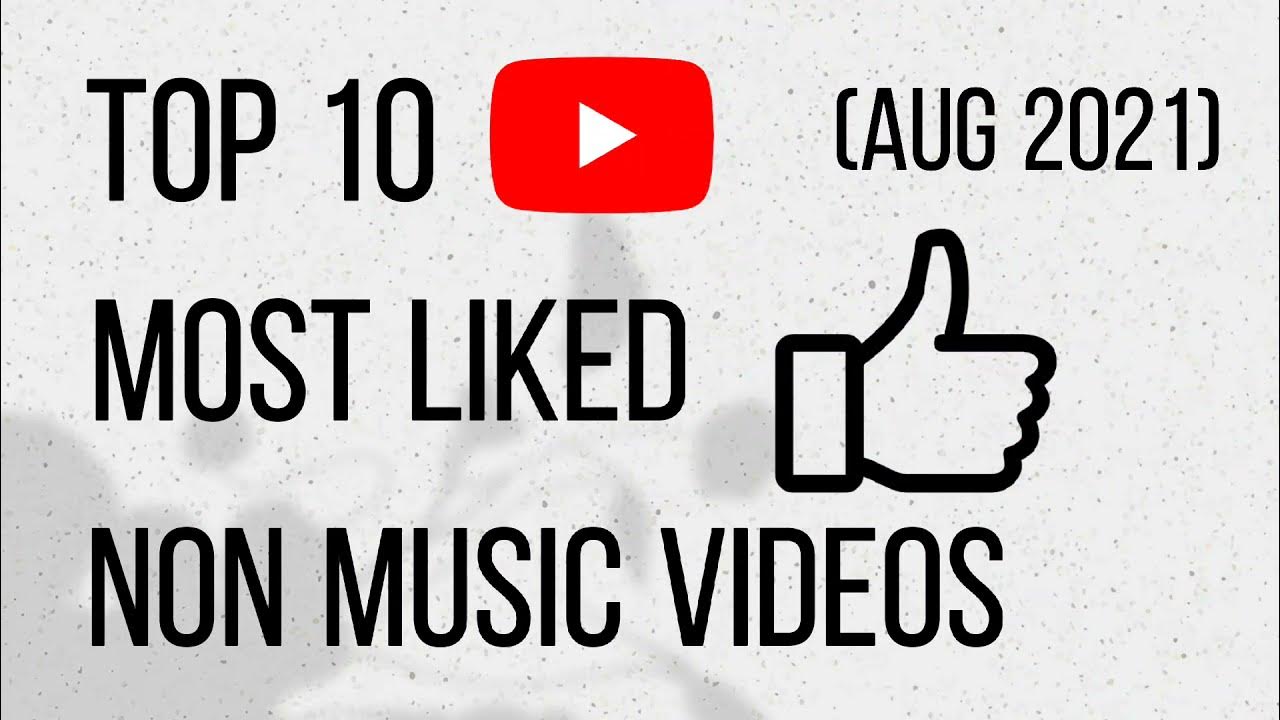 Most Liked Non Music Videos On Youtube (August 2021) YouTube