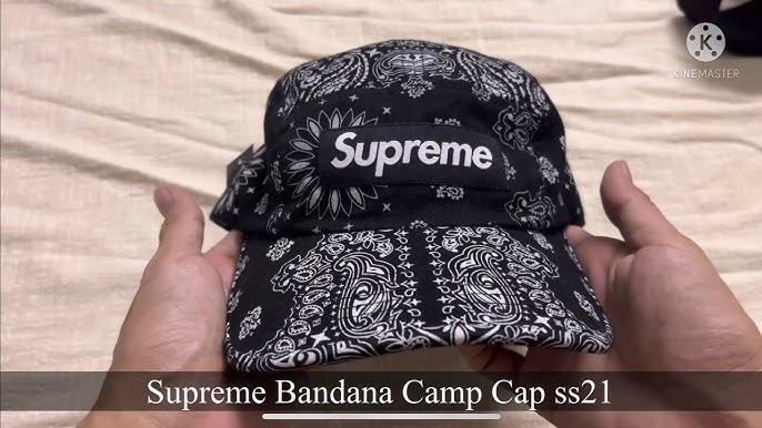 Supreme Bandana Camp Cap Red