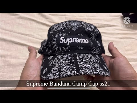 Supreme Bandana Camp Cap ss21 [review] - YouTube