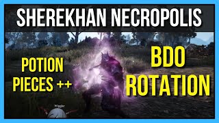 The BEST Sherekhan Necropolis Daytime Rotation (FASTEST Infinite Potion!) - Black Desert Online
