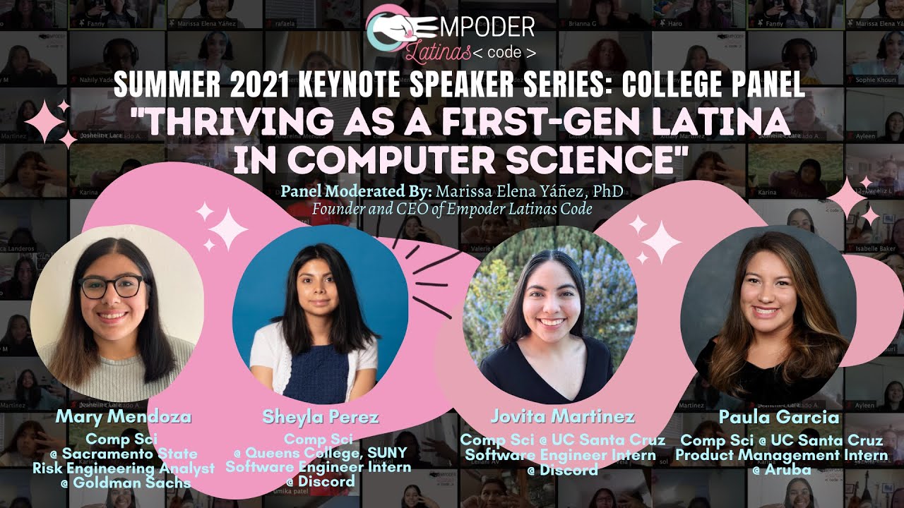 Empoder Latinas Code College Panel - Thriving as a First Generation ...