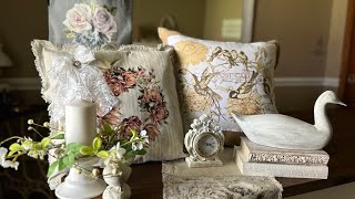 Creating Gorgeous Shabby Chic DIYS with Transfers and Stamps on Fabric