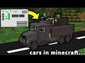 I made my FIRST CAR for TRANSPORT in Minecraft!